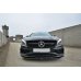 Накладка сплиттер на передний бампер Вар2 на Mercedes CLA C117 A45 AMG рестайл